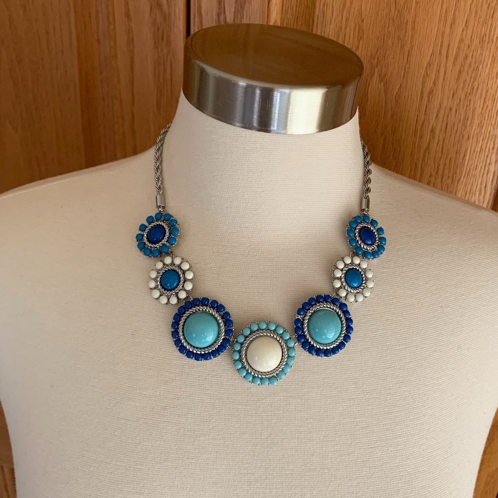 TALBOTS - Nautical Sailor Statement Necklace - NEW, no Tag